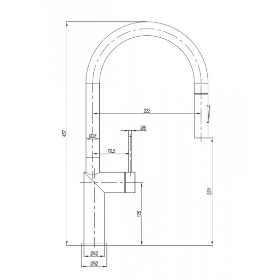 Μπαταρία Κουζίνας Πάγκου Cora Inox 316 L 63630-111 Μπαταρία Κουζίνας Πάγκου Cora Inox 316 L 63630-111